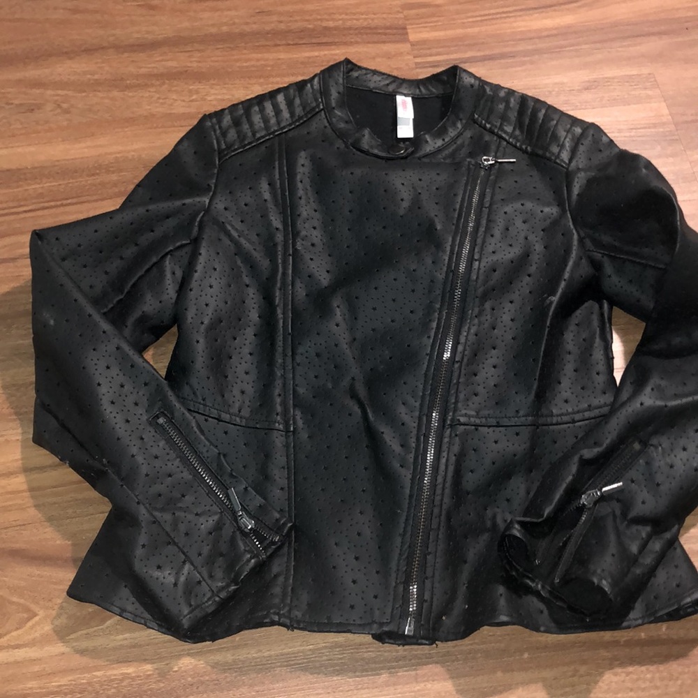 Girls leather jacket, size 7/8, xhilaration